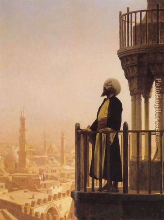 The Muezzin painting - Jean-Leon Gerome The Muezzin art painting
